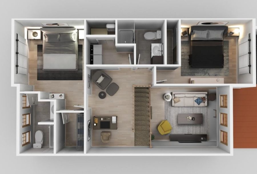 Unit B & D | Second Floor