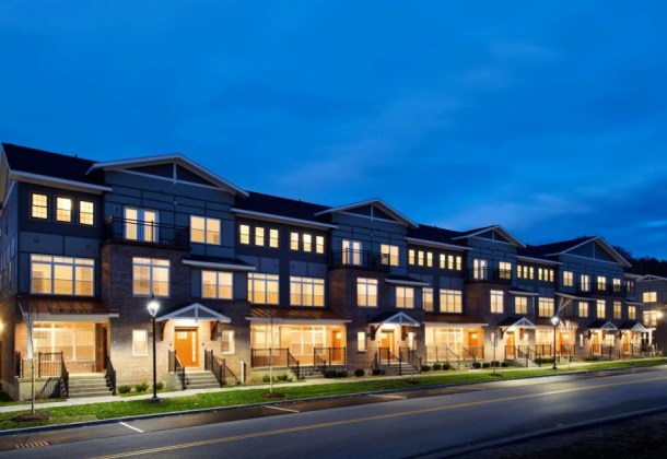 lofts newsletter hero - exterior of apartments